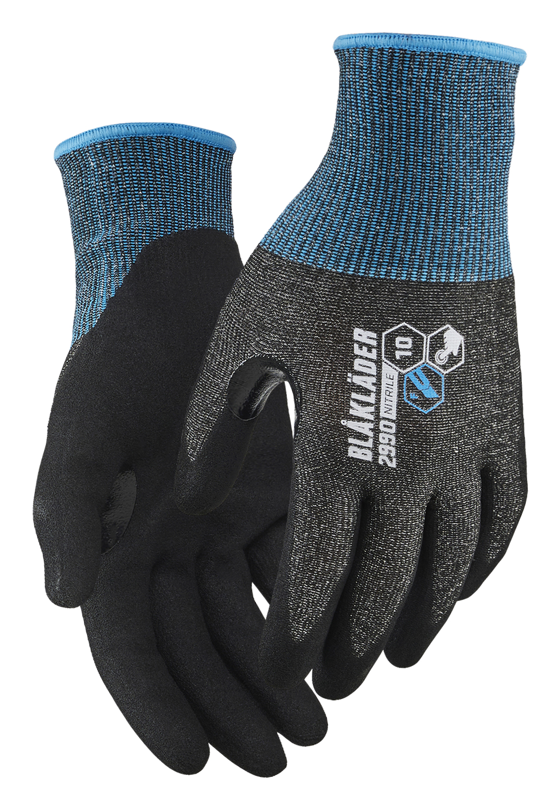 Schnittschutz Handschuh F Touch Nitril-getaucht Schwarz 11